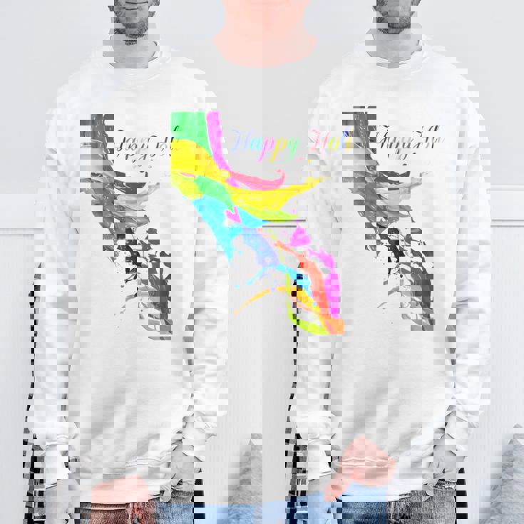 Vibrant And Colorful Holi スウェットシャツ 高齢者への贈り物