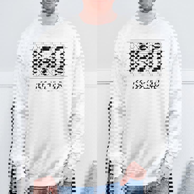 【バックプリント・背中側】囲碁 Igo 碁石 黒白 棋士【部活】クラブ【変なtシャツ屋さん】碁盤 おしゃれ 面白い 長袖tシャツ スウェットシャツ 高齢者への贈り物