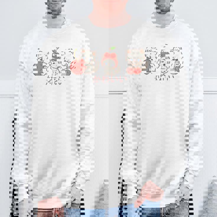 かわいい ねこ さくらんぼ カワイイ 日本風 キャット カートゥーン スウェットシャツ 高齢者への贈り物