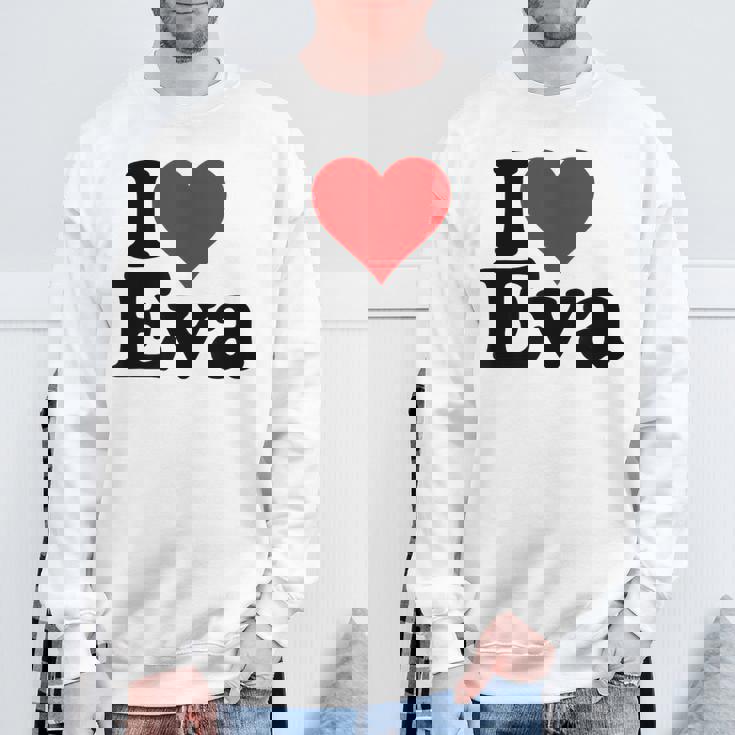 アイ・ラブ・ハート・エヴァ スウェットシャツ 高齢者への贈り物