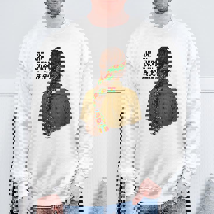 クルディスタン・ノウルーズ、ジン、ジヤン、アザディ・ロジャワ、クルディスタンが大好き スウェットシャツ 高齢者への贈り物