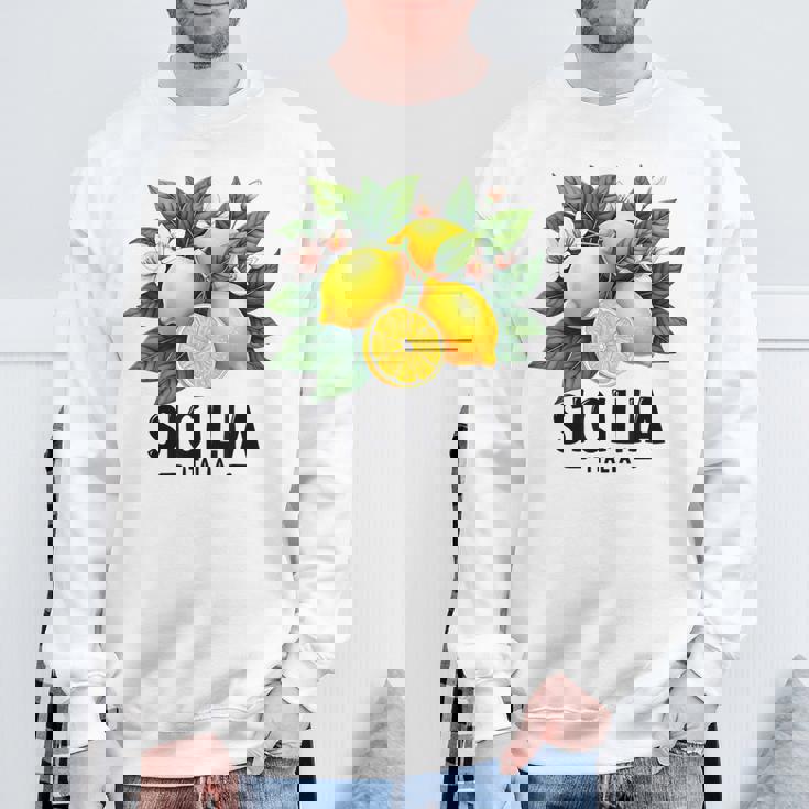 シチリア イタリア シチリア イタリア フレッシュ イタリアン レモン シチリア スウェットシャツ 高齢者への贈り物