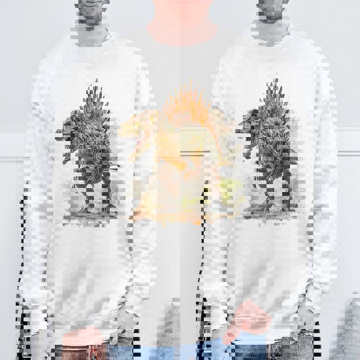 スピノサウルス 恐竜モチーフ イラスト スピノサウルス スウェットシャツ 高齢者への贈り物