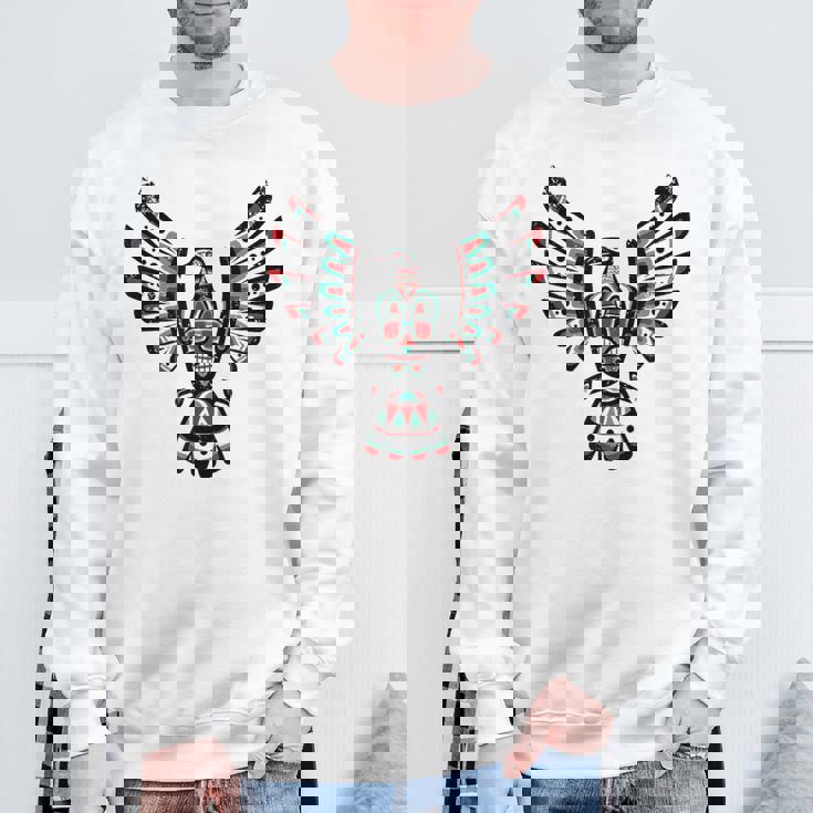 ネイティブアメリカン ファルコン 占星術 星座 インディアン スウェットシャツ 高齢者への贈り物