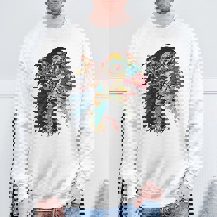 ババヤガ 神話 グラフィック ファンタジー イラスト ババヤガ スウェットシャツ 高齢者への贈り物