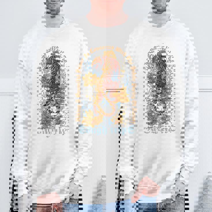 ヒップホップ ビンテージ レトロ アーバン Y2k Hip Hop バックプリント ストリートウェア タイガー スウェットシャツ 高齢者への贈り物