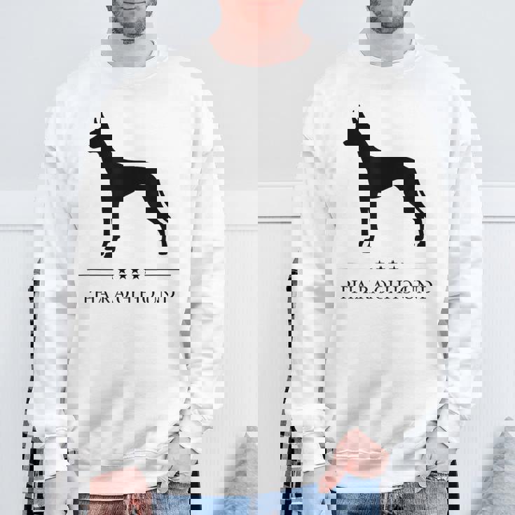 ファラオハウンド ブラック シルエット スウェットシャツ 高齢者への贈り物