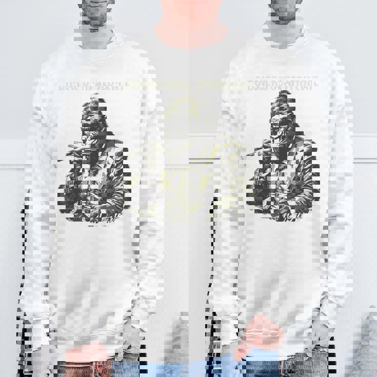 ボスゴリラ ビジネスユーモア アルファなリーダー スウェットシャツ 高齢者への贈り物