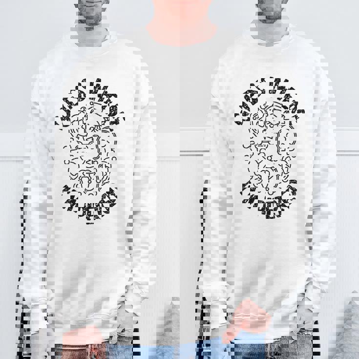 ボディピアス Guess Where I'm Pierced アンティーク調デザイン スウェットシャツ 高齢者への贈り物