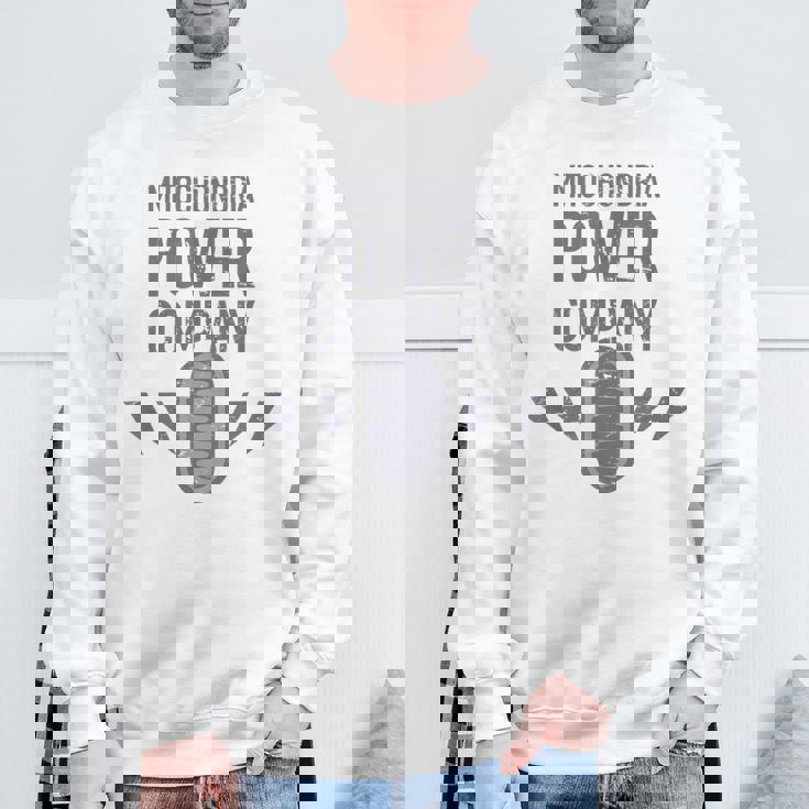 ミトコンドリア生物学教師動物細胞ミトコンドリア スウェットシャツ 高齢者への贈り物