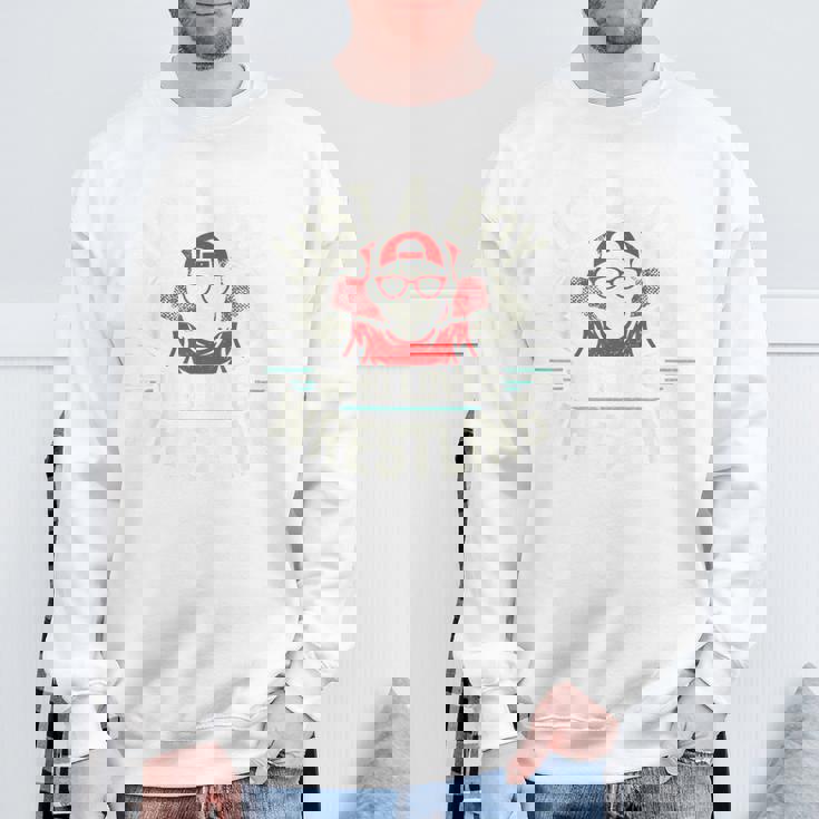 レスリングが大好きな少年 スウェットシャツ 高齢者への贈り物