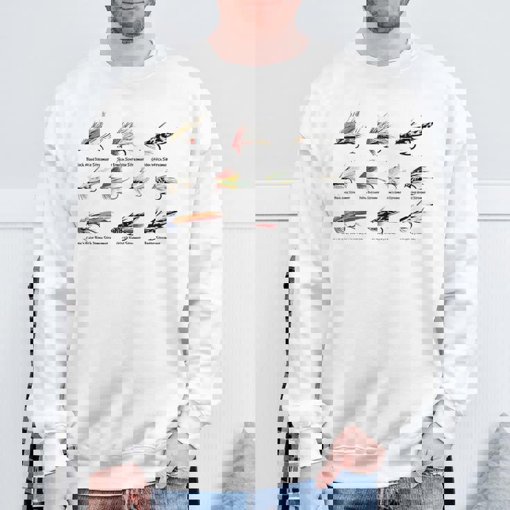 ヴィンテージ フライフィッシングルアー カラーtシャツ スウェットシャツ 高齢者への贈り物