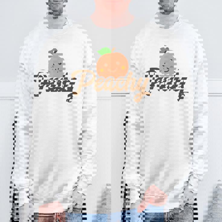 桃 かわいい 可愛い 服 桃 イラスト スウェットシャツ 高齢者への贈り物