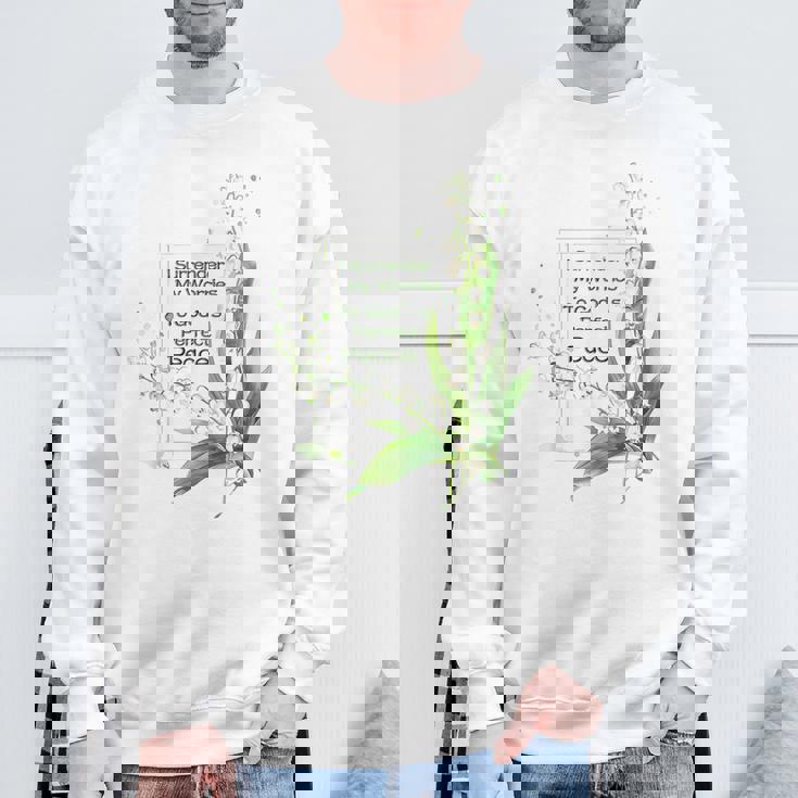 水彩 スズラン キリスト教の祈り スウェットシャツ 高齢者への贈り物