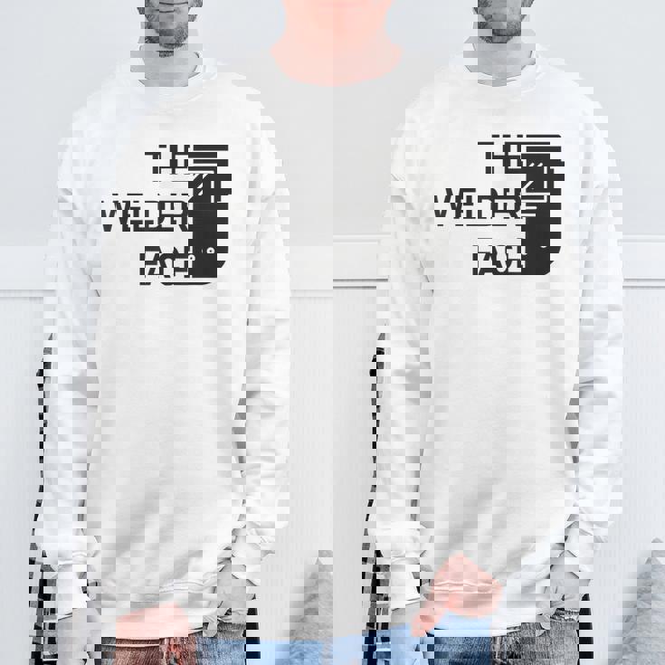 溶接機の端面溶接 溶接 スウェットシャツ 高齢者への贈り物