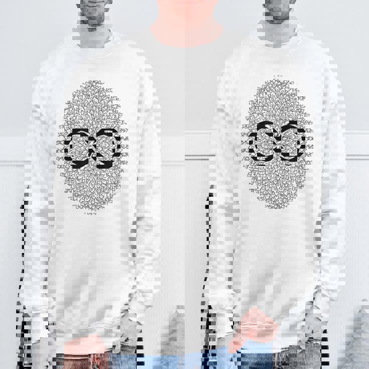 無限大の記号 スウェットシャツ 高齢者への贈り物