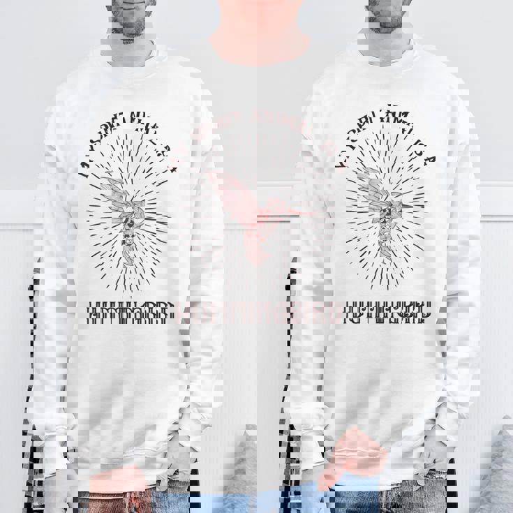 私のスピリットアニマルはハミングバード スウェットシャツ 高齢者への贈り物