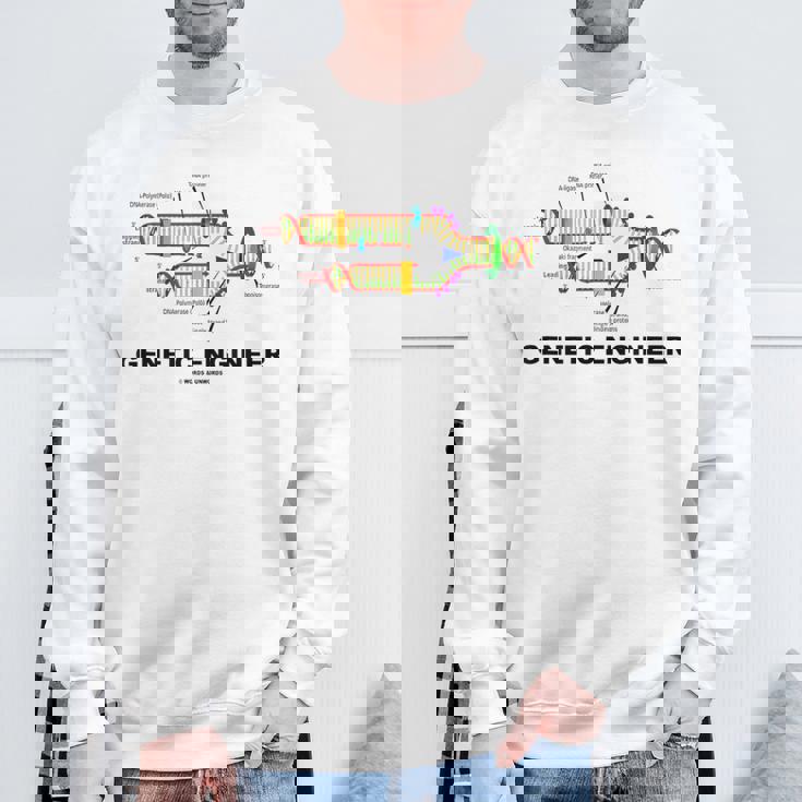 遺伝子工学者 Dna複製 分子生物学 ユーモア スウェットシャツ 高齢者への贈り物