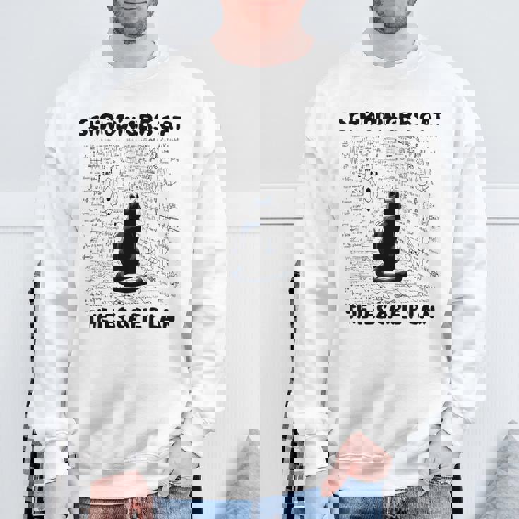 量子物理学教師シュレーディンガーの猫 脱出計画 スウェットシャツ 高齢者への贈り物