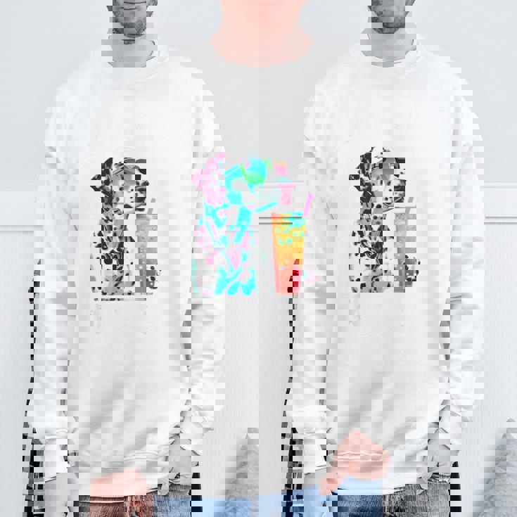 面白いtシャツ ダルメシアン イヌ わんこ メンズ 犬好き グッズ おもしろ 面白い 服 ネタ わんこ スウェットシャツ 高齢者への贈り物