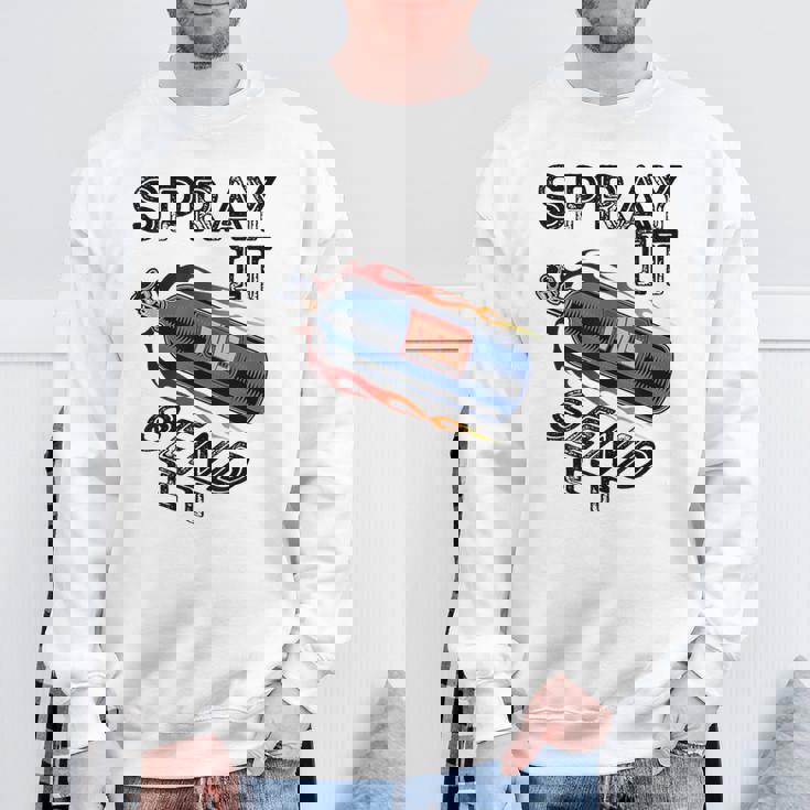 面白いドラッグレースカーnosスプレー Itend It スウェットシャツ 高齢者への贈り物