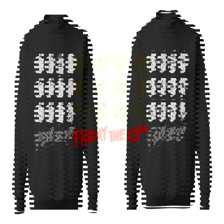 13日の金曜日 ハロウィン デザインマスク スウェットシャツ
