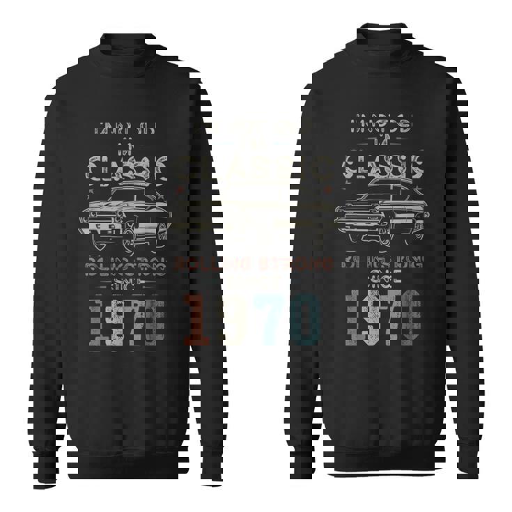 1970年生まれ、56歳の誕生日 クラシックカー スウェットシャツ