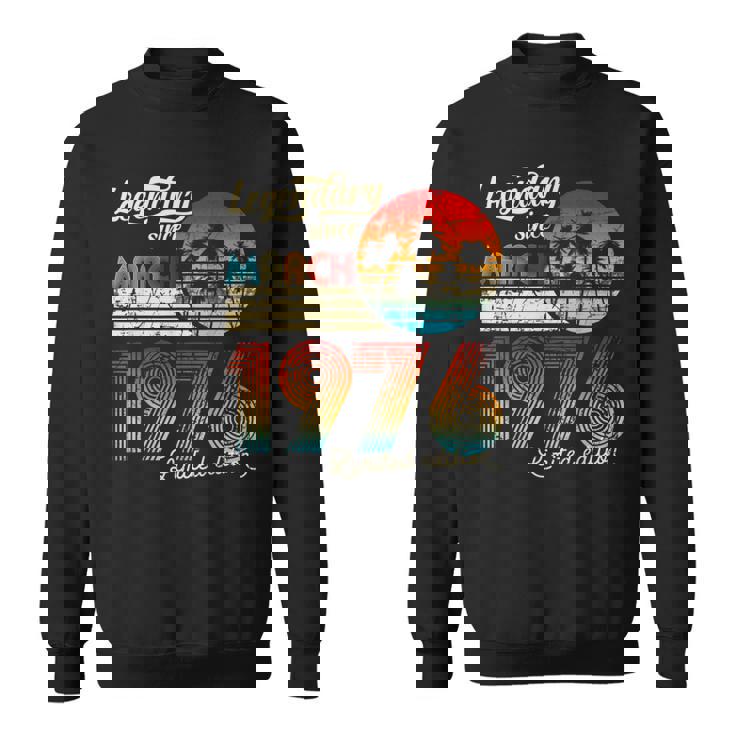 1976年3月から誕生日伝説のギフト スウェットシャツ