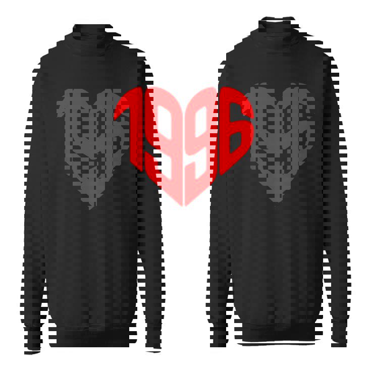 1996年ハート型ヴィンテージ 1996年ハート型愛 30歳の誕生日に スウェットシャツ