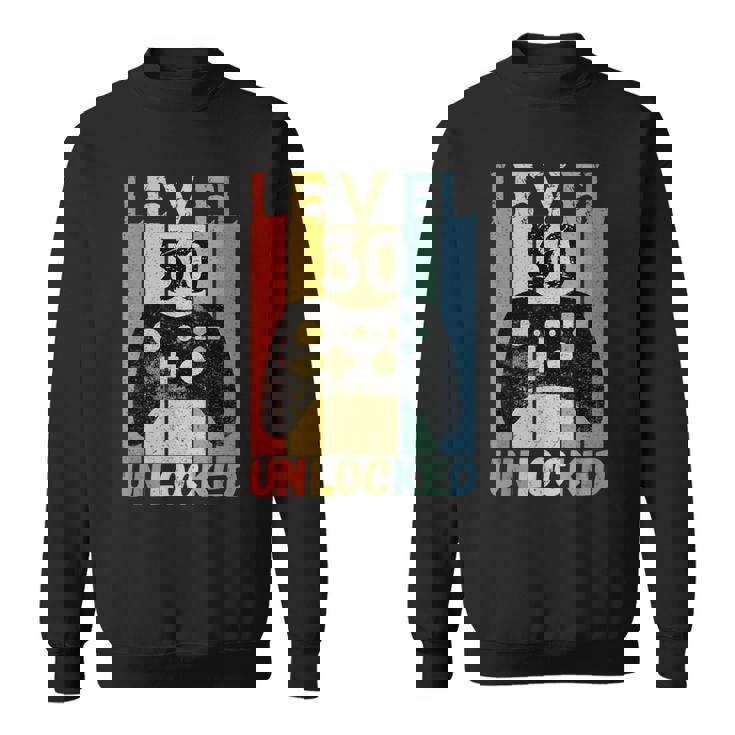 30歳の誕生日 レベル30 ロック解除 ビデオゲーム ゲーマー 男の子 ギフト スウェットシャツ