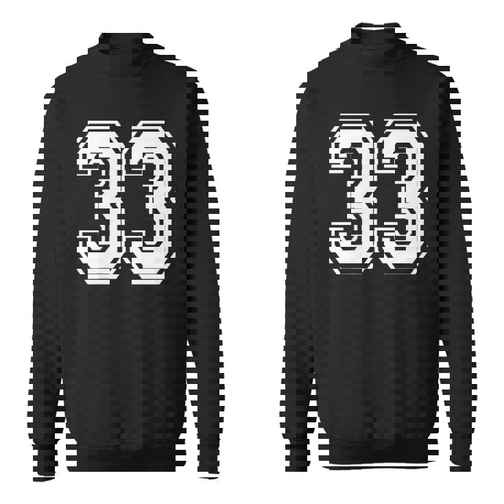 33番のスポーツスタイル。ホワイト。 スウェットシャツ