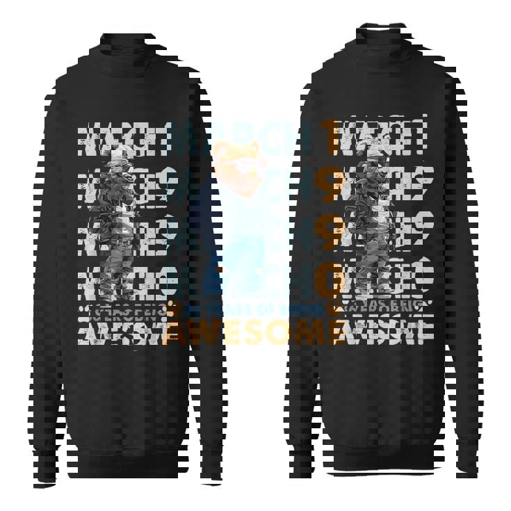 36Th Birthday Cool Bear March 1990Intage 36 Years Old スウェットシャツ