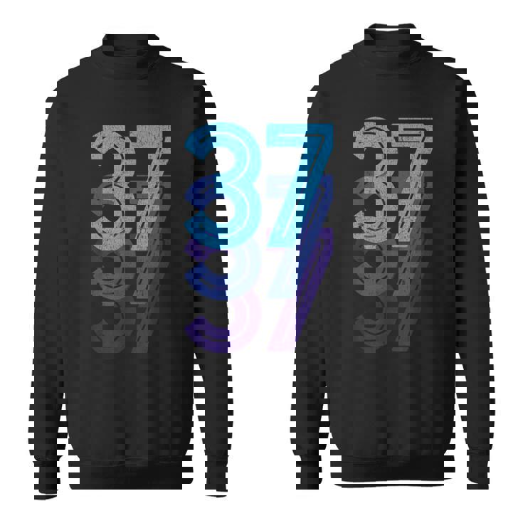 37ラッキーナンバー37歳誕生日スポーツチーム スウェットシャツ