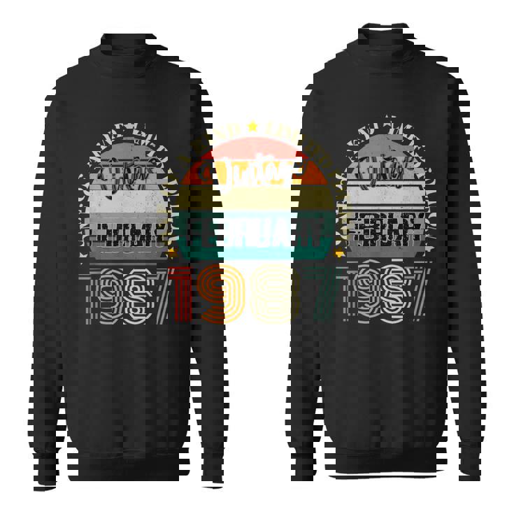 37歳 ヴィンテージ 1987年2月 37歳の誕生日 レトロ スウェットシャツ