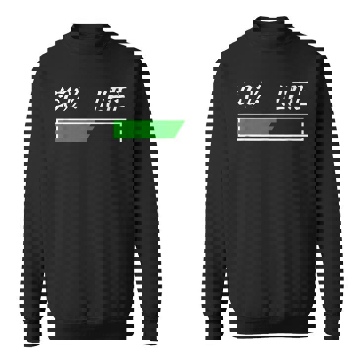 50Th Birthday 50 Life 50 Years Life Loading Bar 50 Percent スウェットシャツ