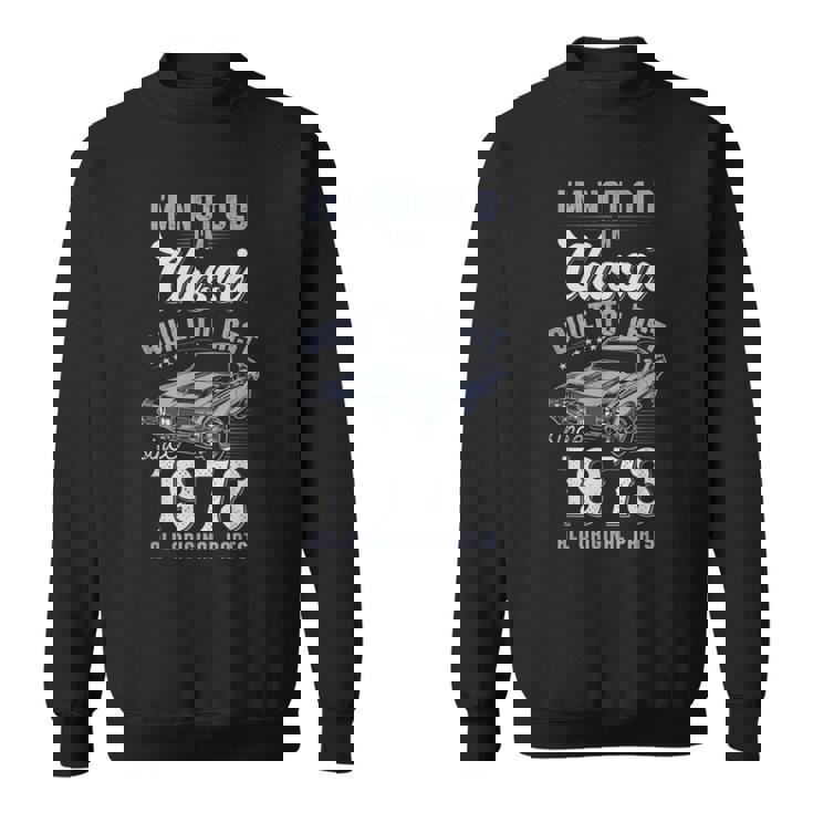 53歳の誕生日 1973年クラシックカー スウェットシャツ