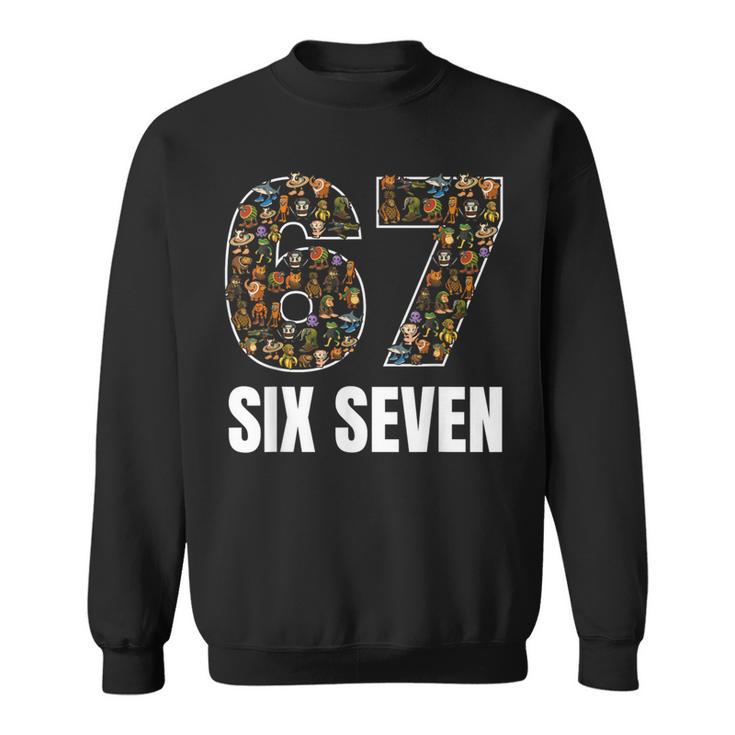 67 Six Seven Italian Brainrot Gen Alpha Slang Meme Sweatshirt ...