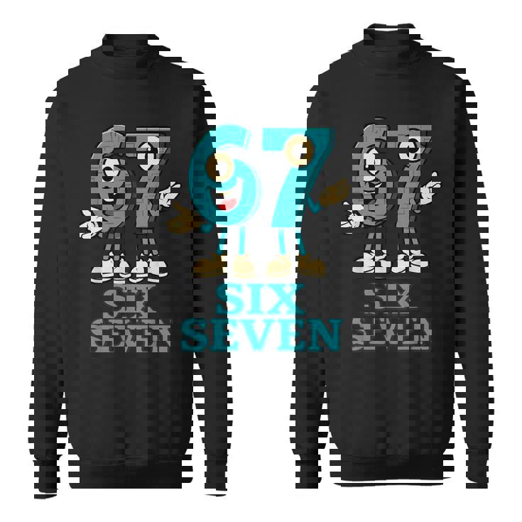 67 シックスセブン 6-7 面白いイタリアンブレインロットスラングゲームミーム スウェットシャツ