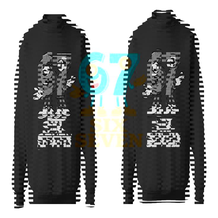 67 シックスセブン 6-7 面白いイタリアンブレインロットスラングゲームミーム 長袖tシャツ スウェットシャツ