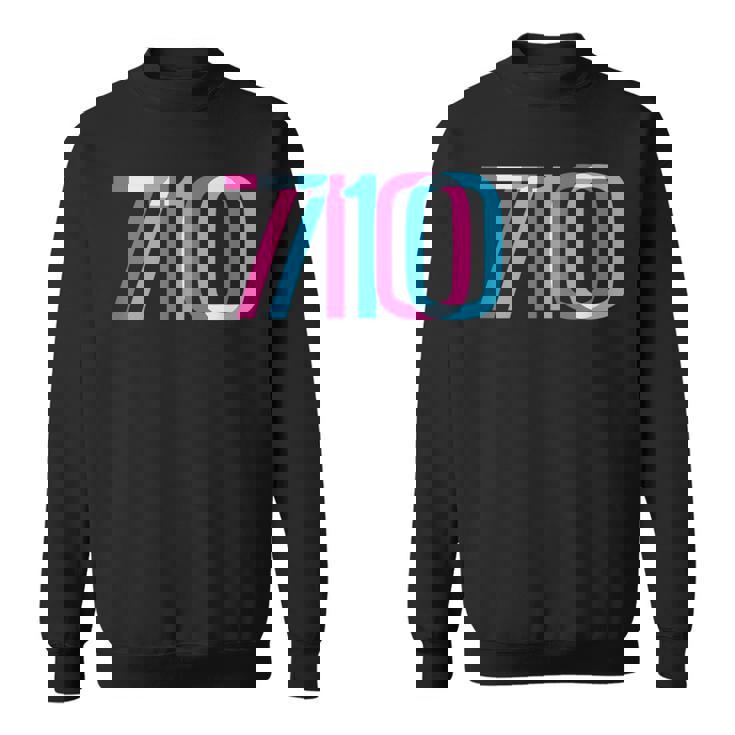 710 オイルダビング420 トリッピーグリッチ スウェットシャツ