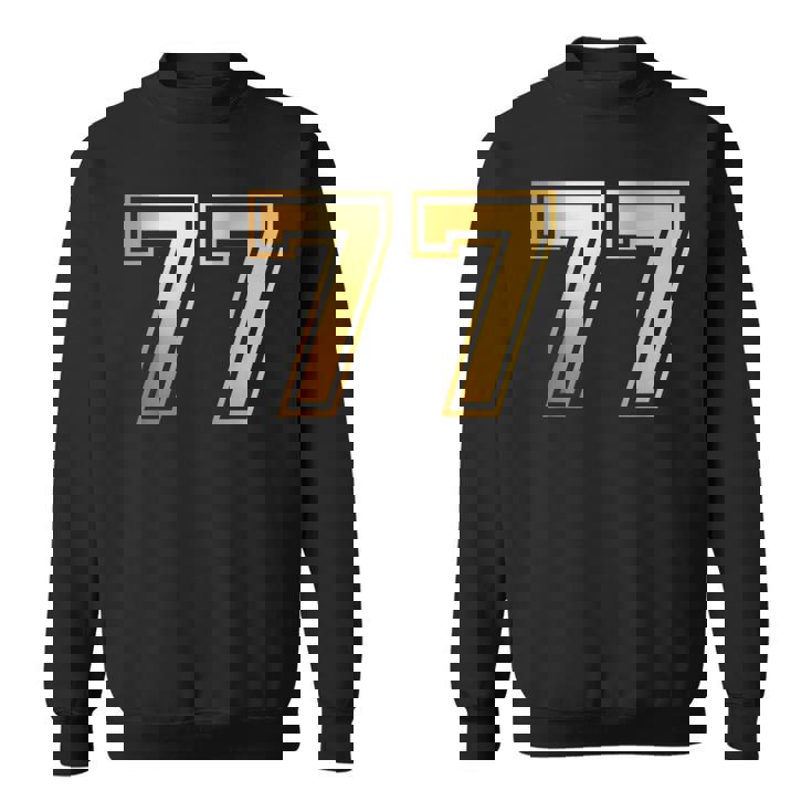 77 ナンバーセブンティセブンチーム スポーツ グラフィック 代表チームマッチング スウェットシャツ