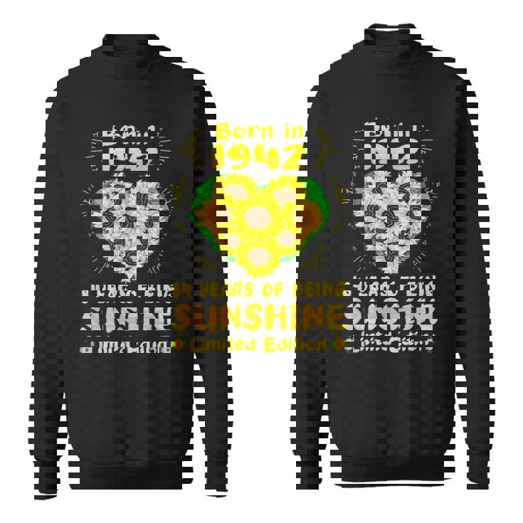 84歳の誕生日 サンシャイン84年 ひまわり恋人 1942年生まれ スウェットシャツ