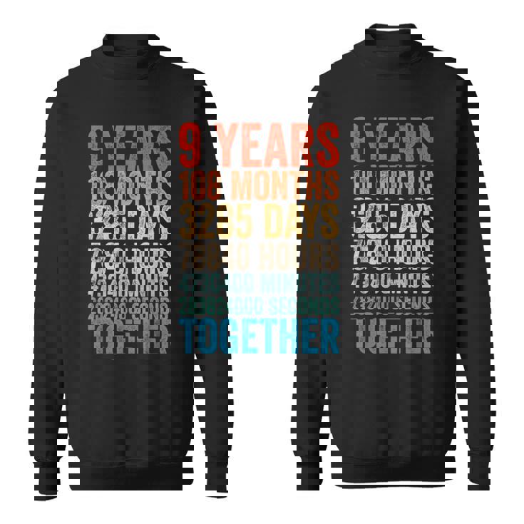 9年目の記念日 彼 彼女 カップル 9回目の結婚 スウェットシャツ