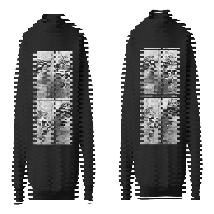 Adorable Hedgehog Sunglasses Animal Photo Forest Animal Sweatshirt