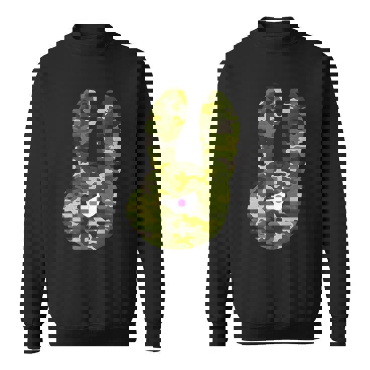 Badうさぎ星人 グリーン迷彩 スウェットシャツ