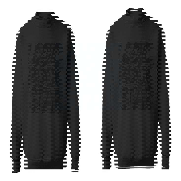 Bold Monochrome Typography スウェットシャツ