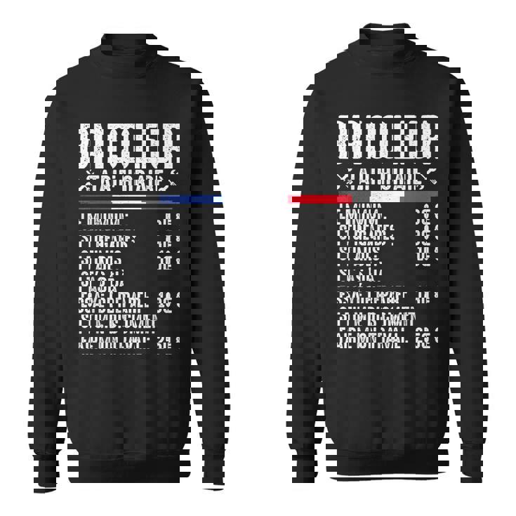 Bricoleur Tarif Horaire Bricolage Bricole Homme Drôle Sweater e