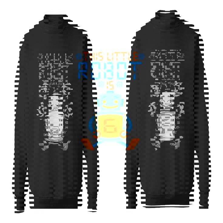 Camisa De Cumpleaños De Robot Para Niño 6º Robot Fiesta De Cumpleaños Camisa de entrenamiento