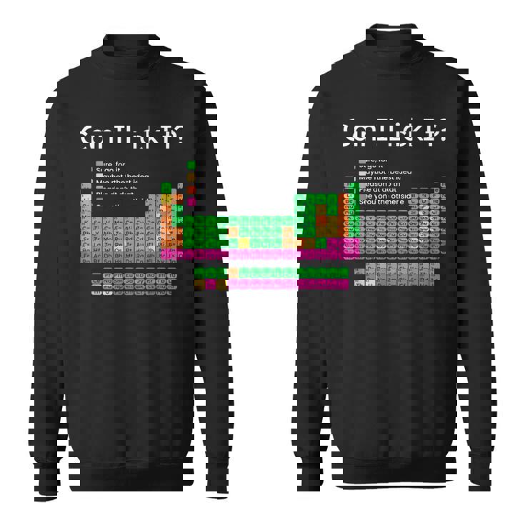 Can I Lick It 周期表 スウェットシャツ