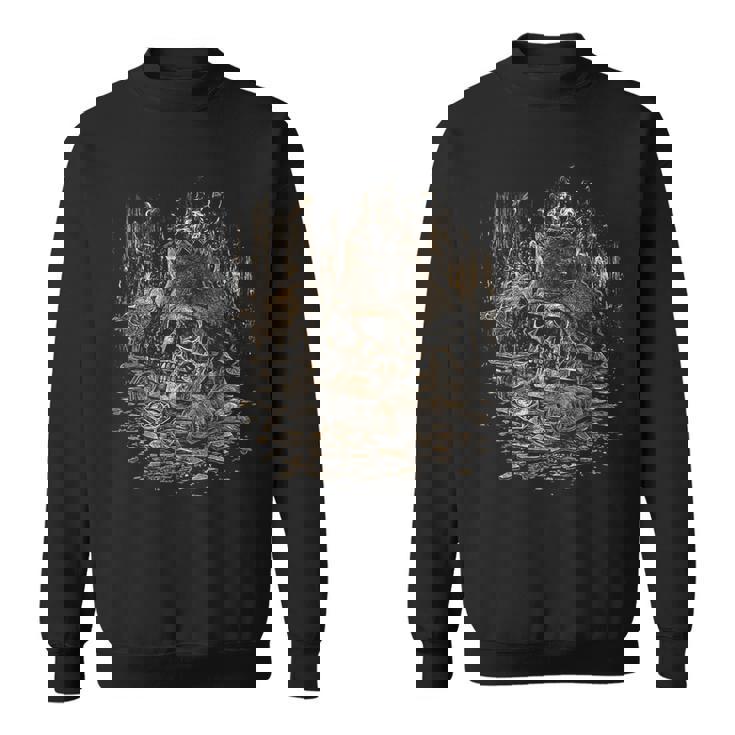 Caribe Macaw Brújula Con Calavera Pirata Camisa de entrenamiento